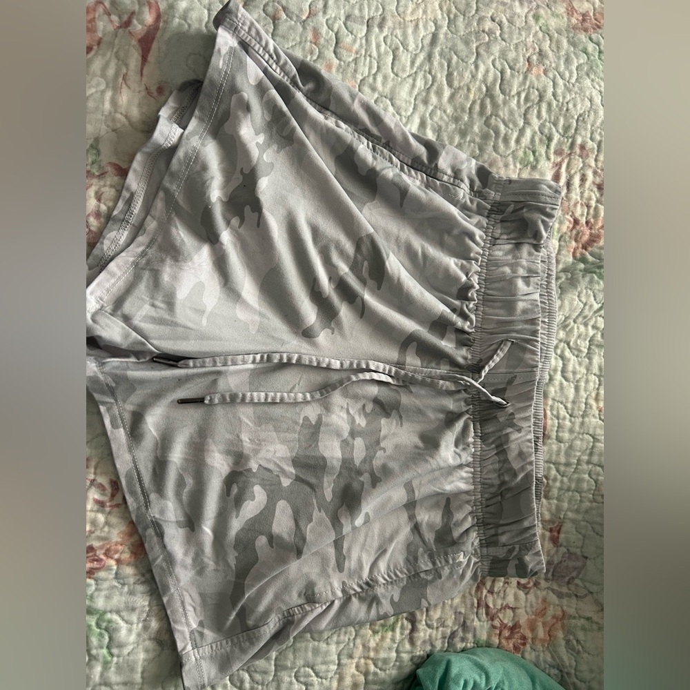 Gray Camouflage Shorts